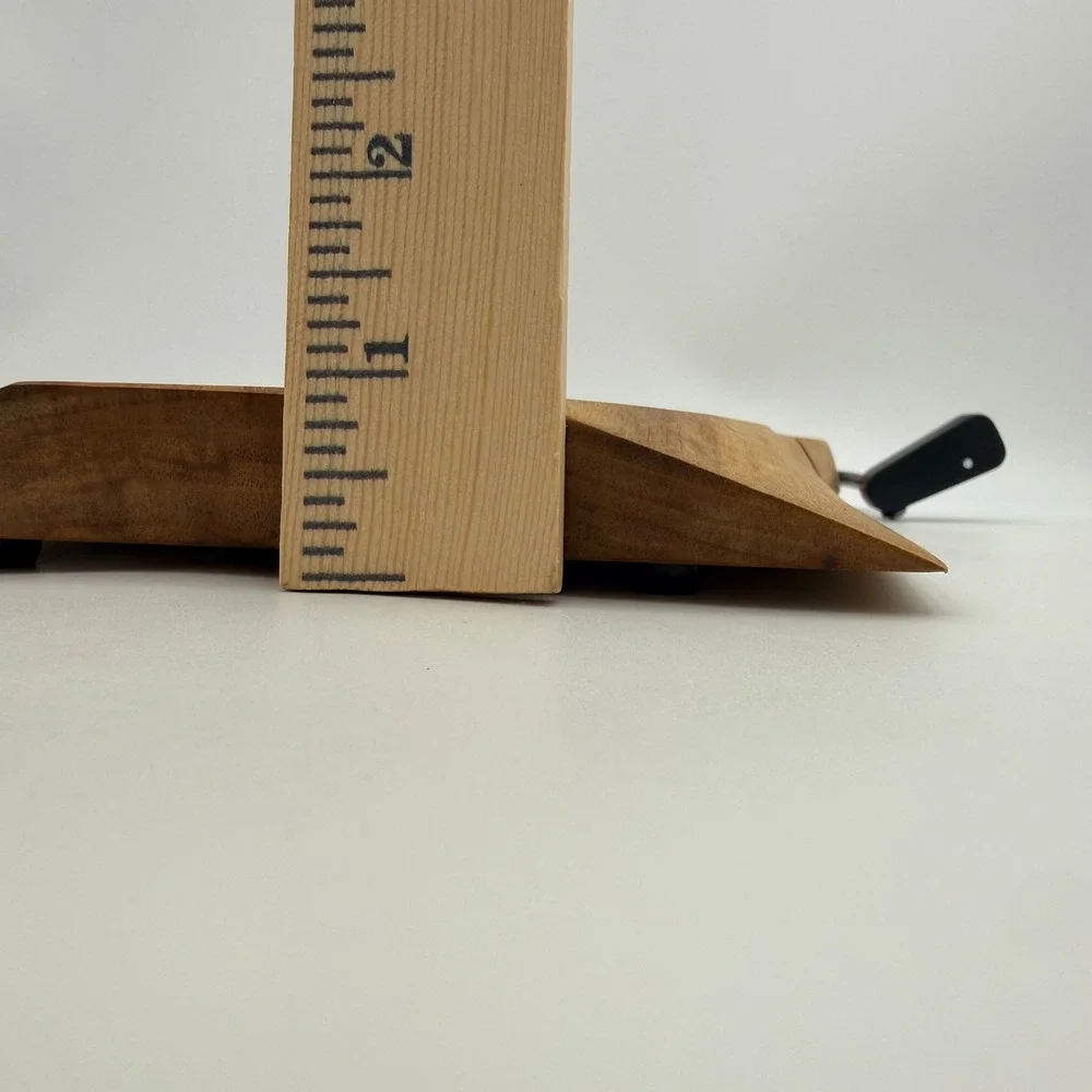 Handmade Live Edge Wood Cheese Slicer Board with Wire Cutter Natural Grain